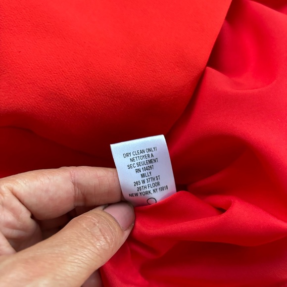 Milly dark orange and black dress size 6 - Picture 6 of 9